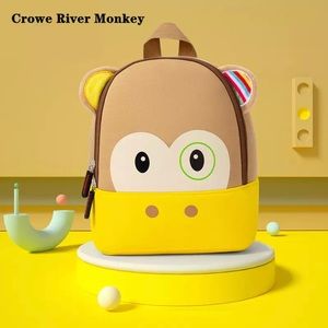 3D Crowe Little Monkey Moe School Backpack for kids 2-5